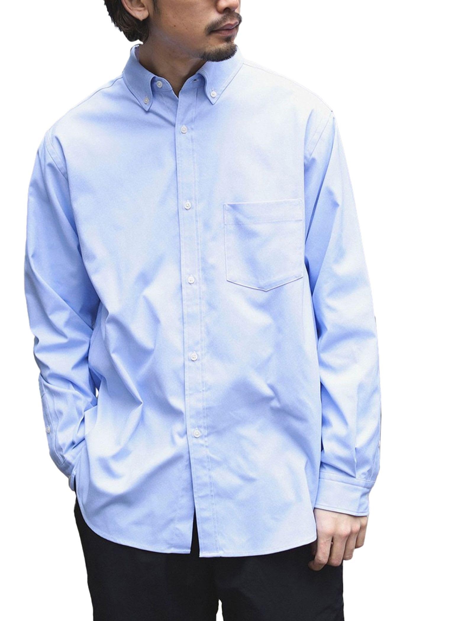 

Life Store by Shirt by BEAMS Absorbent Quick Drying Oxford Button Down Shirt SAX S [Beaming BEAMS] L/S BMING Men s
