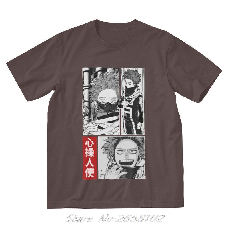 Boku No Hero Academia T Shirts Men Cotton T-shirt Anime Manga Hitoshi Shinso Tee Tops Harajuku Streetwear Tshirts Gift