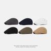Solid Color Peaked Cap Men's Spring Summer British Vintage Beret Forward Cap Paintsman Hat Newsboy Hat