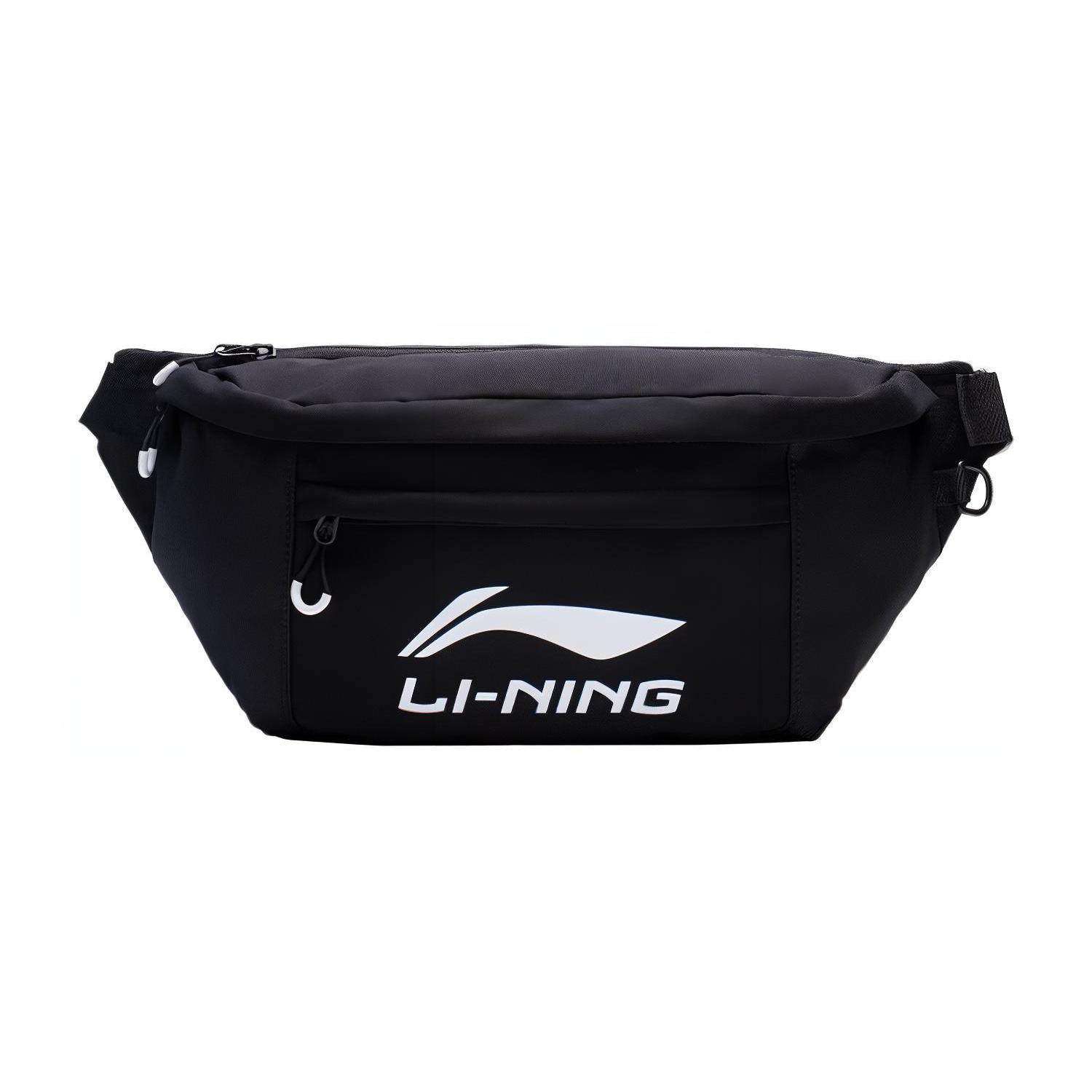 

Новая холщовая поясная сумка LiNing, сумка-слинг, холщовая сумка, сумка через плечо, сумка кроссбоди Обычная Унисекс Черный ABDT081-1 39.1*11.9*21.1CM
