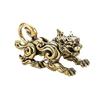 Miniature Solid Brass Kylin Sculpture Traditional Chinese Ancient God Creature Figurine Home Office Gift Decoration