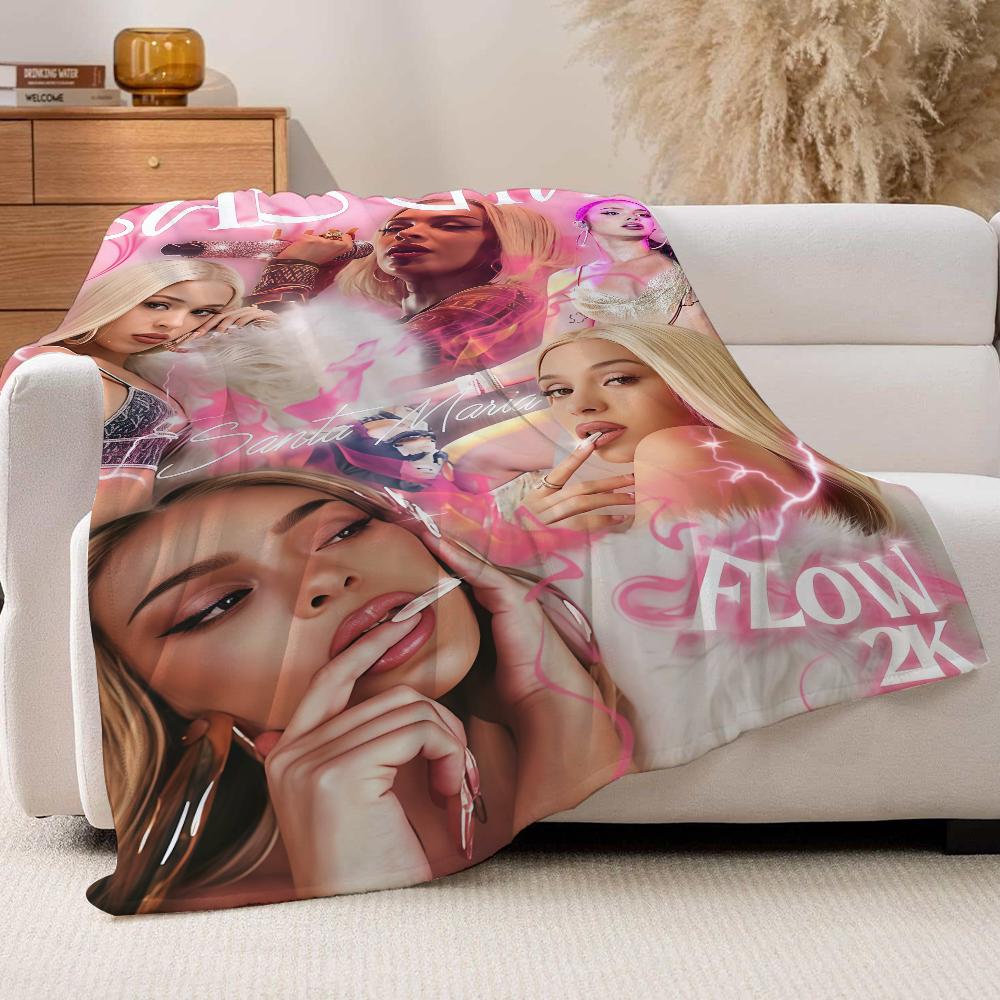 SpanishB Bad singer G Gyal Blanket For Sofa Office Bed Plane Travel Sleep Read Relax Camping Soft And Warm