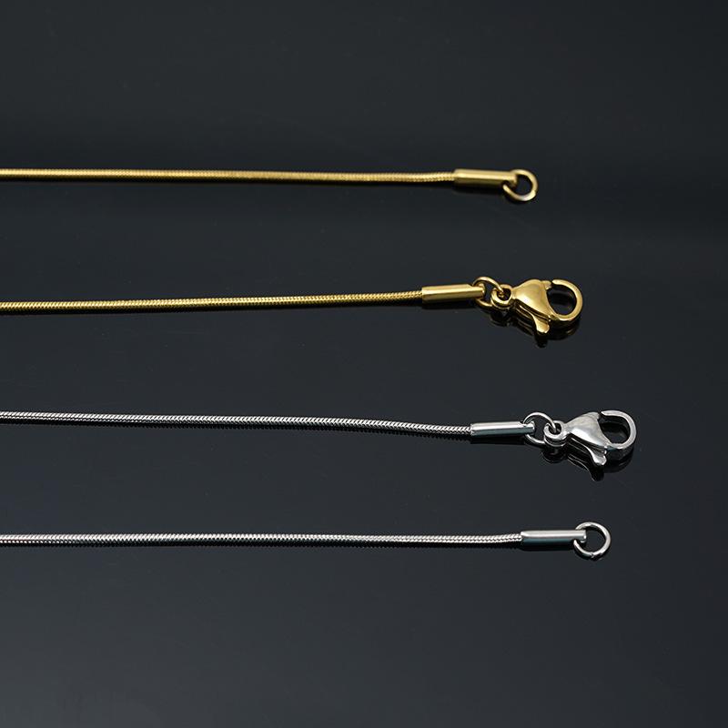 Stainless Steel Snake Bone Chain Necklace Women'S Diy Titanium Steel Pendant Accessories Collarbone Chain Spot