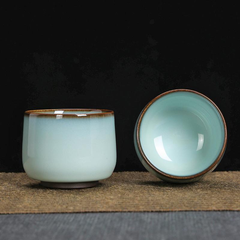 ברזל גלגל רשמי טיאנקינג קרמיקה קונג פו סט תה טעימה אישית ג'ון קילן סגנון סיני ג'יאן מאסטר כוס