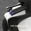 1 Pair Motorcycle Handlebar Plugs High Low Temperature Resistance Waterproof Non-slip Aluminum Alloy Handlebar Caps End Caps for Motorbike