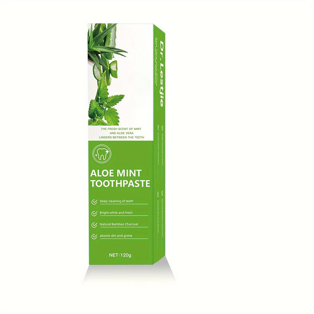 Minz-Zahnpasta, Tiefenreinigung und Aufhellung, natürliche Bambuskohle, frischer Atem