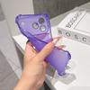 3D Airbag Matte Candy Color Clear Soft Case For For Iphone 17 16 15 14 13 Pro Max Silicone Shockproof Cover Transparent Shell fundas