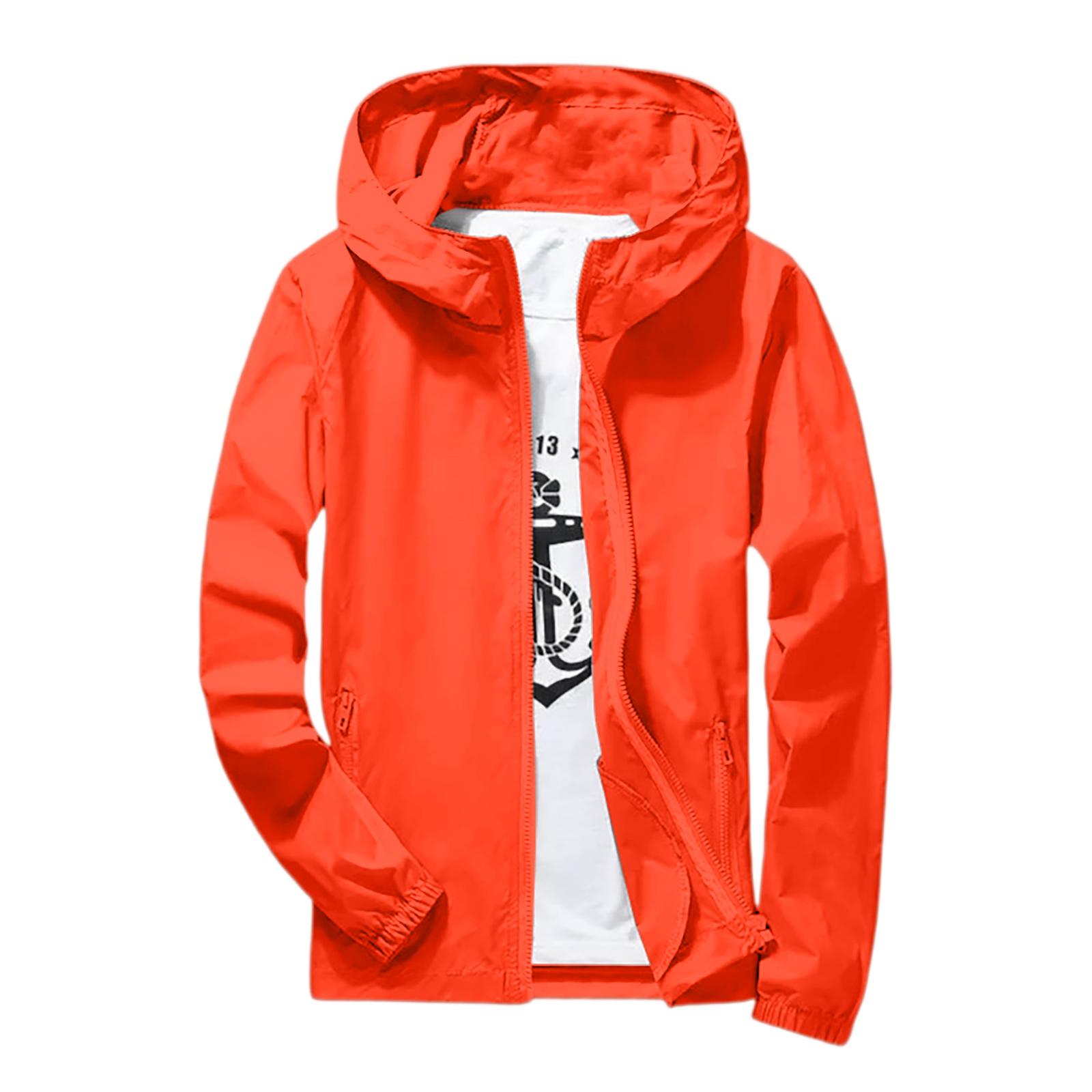 

Мужская летняя легкая однотонная верхняя одежда для улицы свободного кроя большого размера с защитой от солнца, куртка-ветровка XL