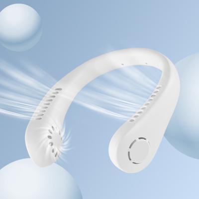 Mini Leafless Hanging Neck Fan Convenient 1200mAh 3 Wind Speed USB Charging Cooling Fan Suitable for Outdoor Sports