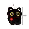 Cute Little Black Cat Bell Keychain Pendant Plush Toy Doll Christmas Tree Hanging Accessories For Boy Girl Brithday Gifts