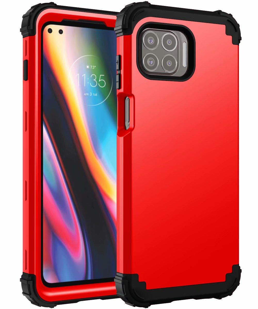 

Heavy Duty Hybrid Sturdy Armor Defender High Impact Shockproof Protective Case For Moto One 5G/Moto G 5G Plus Cover PC TPU