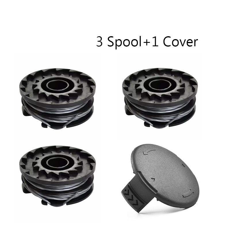 Twin Line & Spool & Cover for Bosch ART24 ART24+ ART27for Strimmer Trimmer Cap