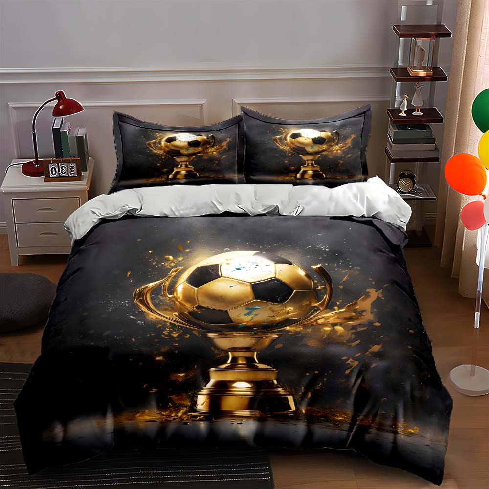 

Golden trophy centerpiece. Bedding Duvet cover sets Duvet covers Pillowcases gifts (1 * Duvet Cover 2 * Pillowcases, without duvet insert) 135x200cm