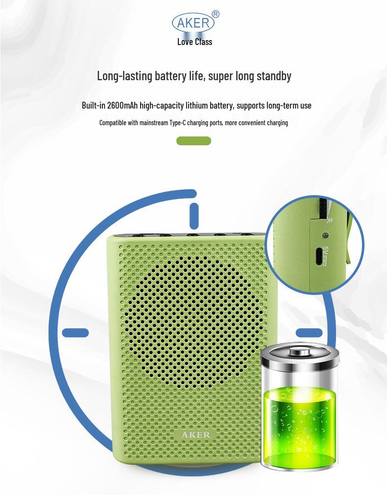 iKEC AK19 Portable Lightweight Bluetooth Amplifier for Teachers