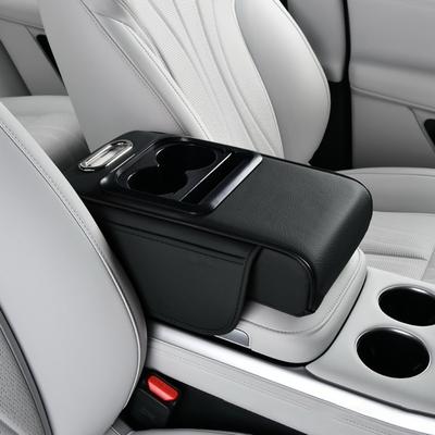 Auto Mittelkonsolenabdeckung, PU-Leder Armlehnenpolster Abdeckung, Universelle Auto Armlehne SitzAufbewahrungsbox Matte Wasserdicht