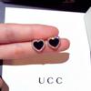 S925 Silver Needle Minimalist Black Stud Earrings: Versatile and Fashionable Niche Jewelry for Women