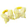 Sparkling Butterfly Hair Bands For Girls Stretchy Elastic Kids Hair Ties Non Slip Glitter Accessories For Toddlers