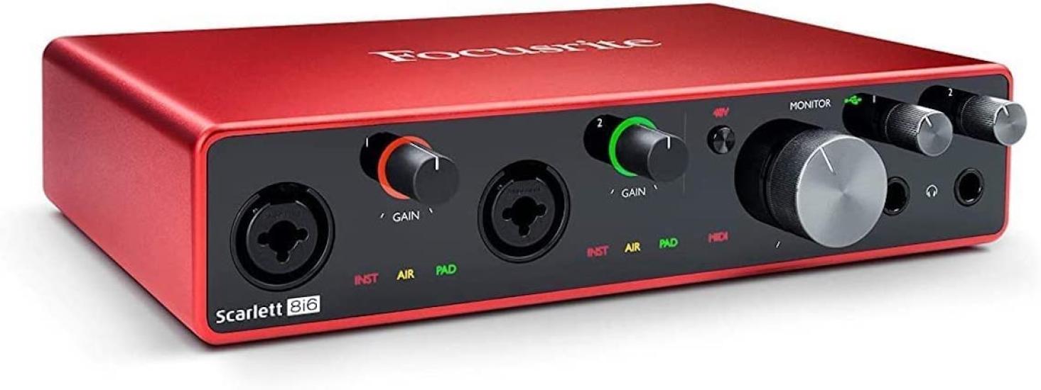 

Focusrite Scarlett 8i6 3rd Gen Audio Interface