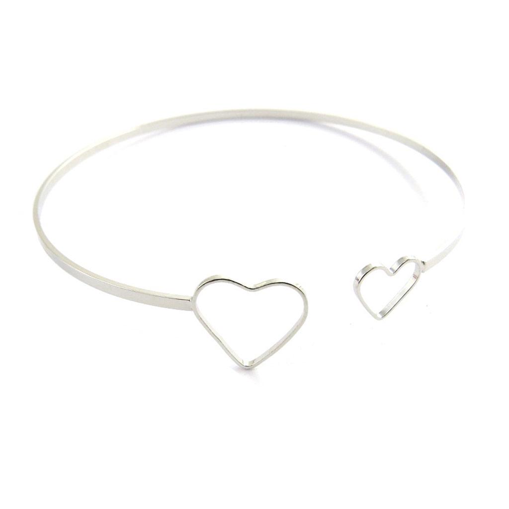 Les Trésors De Lily [M8206] - Silver 'Love' Designer Bracelet