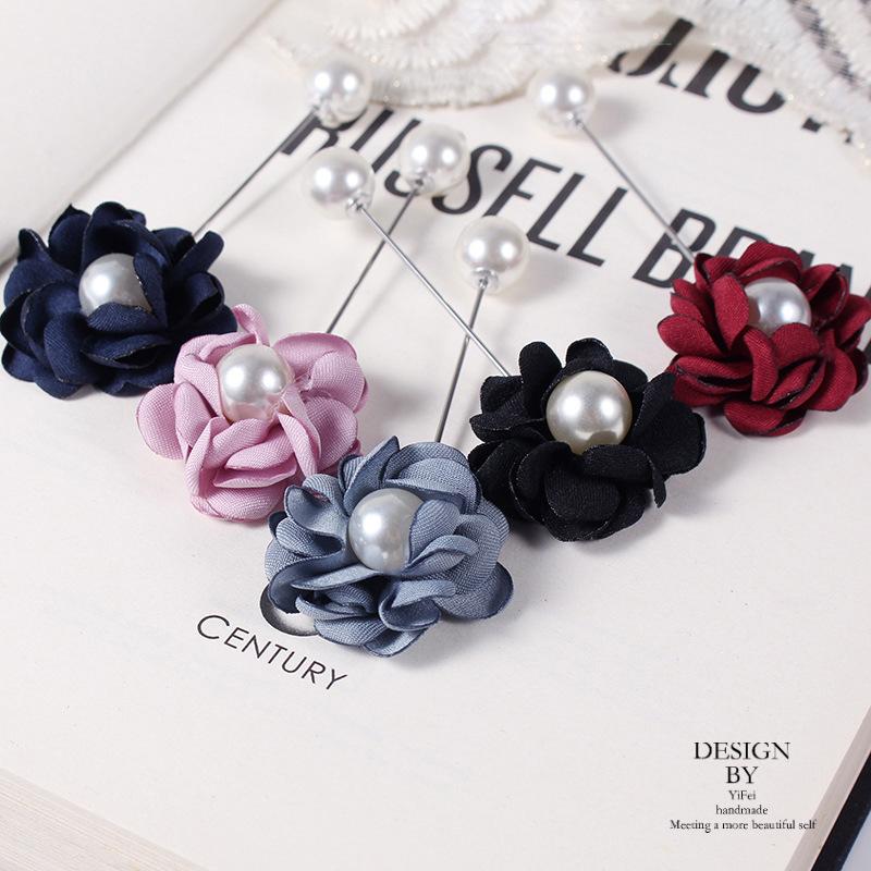 Brooch Female Japanese Flower Anti-Light Pin Temperament Versatile Corsage Hipster Suit Collar Accessories New