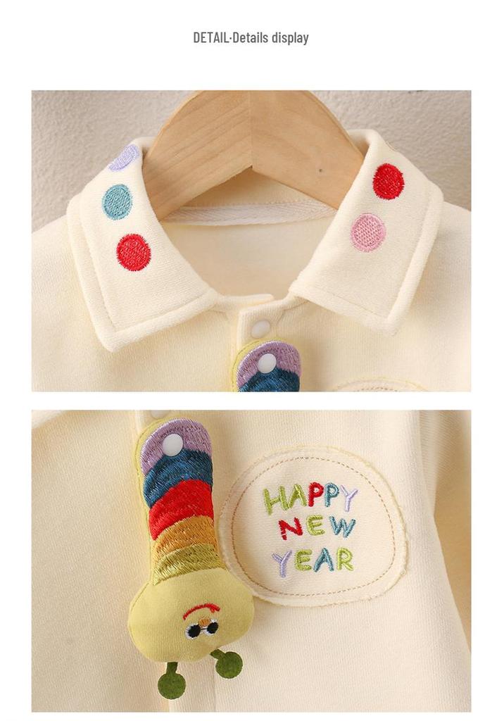 Super Cute Long Sleeve Insect Romper - Spring & Autumn Set for Infants & Toddlers, Boys & Girls