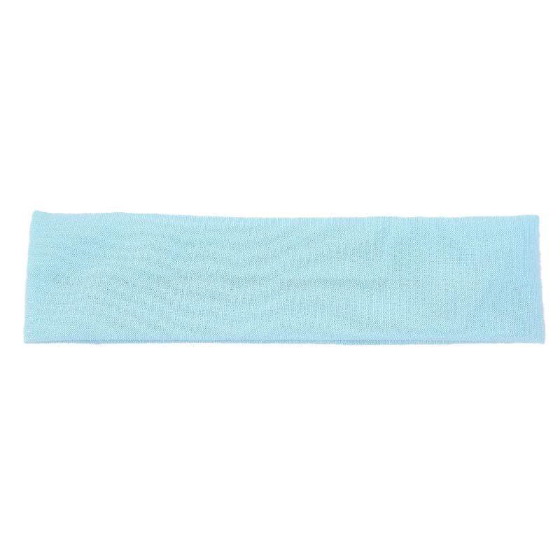 Popular Solid Color High-Elastic Sports Headband for Yoga, Fitness, Running, and Sweat Absorption