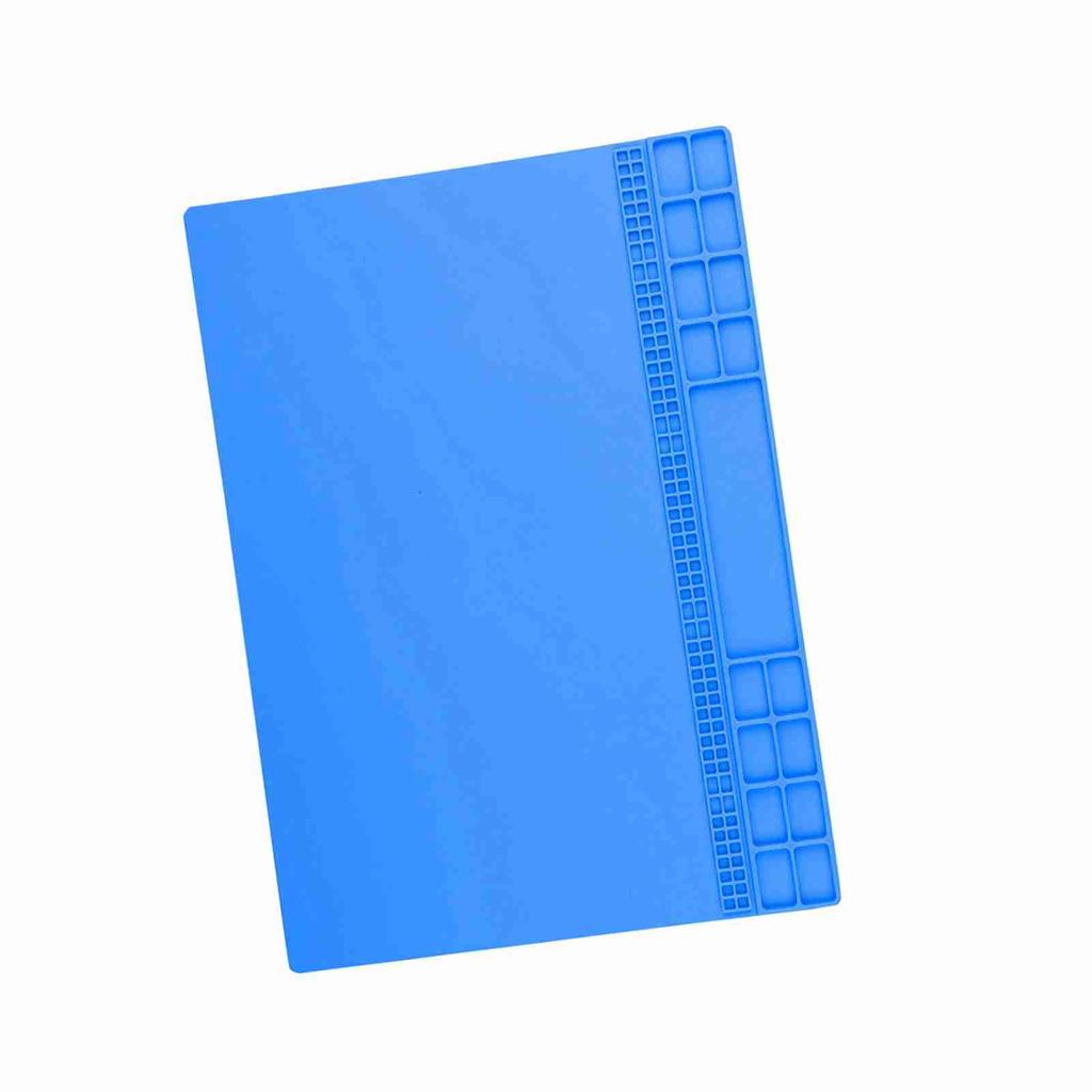 Heat Resistant Phone Computer Maintenance Platform Heat Insulation Pad Mat Dark Blue