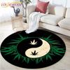 Yin Yang Round Mats Ying Yang Pentagram Area Rug Carpets for Living Room Bedroom Tatami Circle Carpet Kids Play Mat Round Carpet