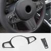 Carbon Fiber ABS Fits BMW 3 Series G20 Interior Trim Steering Wheel Cover 20-22