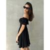 Western Style Fashion Sexy off-Shoulder Lace-up Dress Sexy off-the-Shoulder Dress