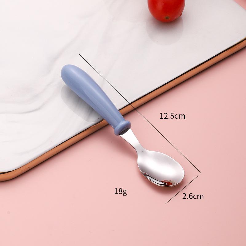 304 Stainless Steel Children's Cutlery Set - Baby Spoon, Fork, and Dinner Spoon