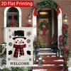 2D Flat, 1pc a Snowman On a Light (4) 2D Flat Printing, Double-sided Garden Flag, Family Courtyard Lawn Decoration, Outdoor Decoration, No Electricity