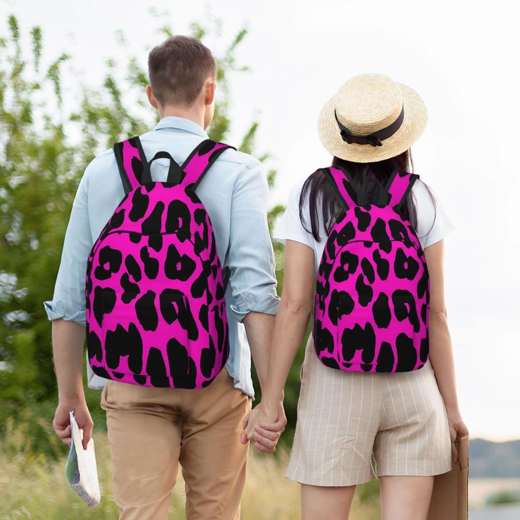 Leopard Pattern (pink) Backpack Hot Sale Daypack Large Capacity Children BookBag School Bag Shoulder Bags for Men Women