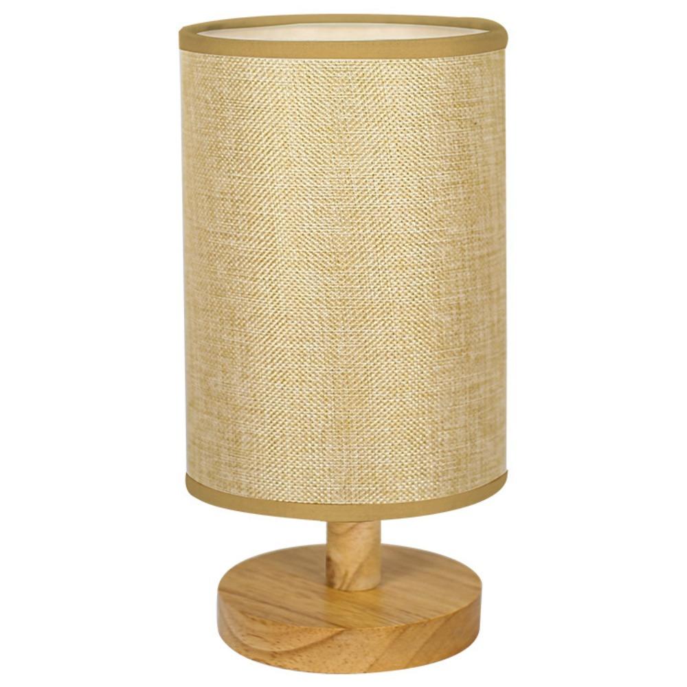 Linen Bedside Lamp Dimmable Desk Lamp Home Decor Nightstand Lamp  Desk Use