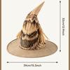 Halloween, Scarecrow, Witch Hat, Realistic, Cosplay, Festival Parties, Dance Performances, Costume Props