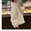 Mid-length Imitation Otter Rabbit Fur Hooded Loose Coat