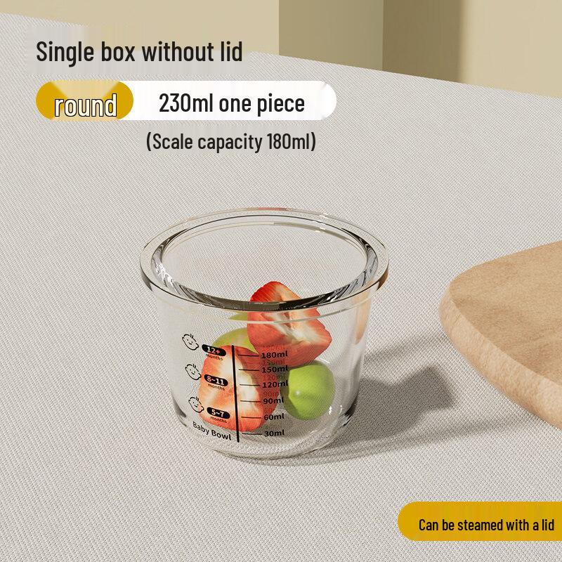 ZISIZ High Borosilicate Glass Baby Food Container