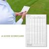 5/10pcs Score Card Coated Paper Recording Cards Portable Golf Competition Scorecards Sports Accessory Easy to Use
