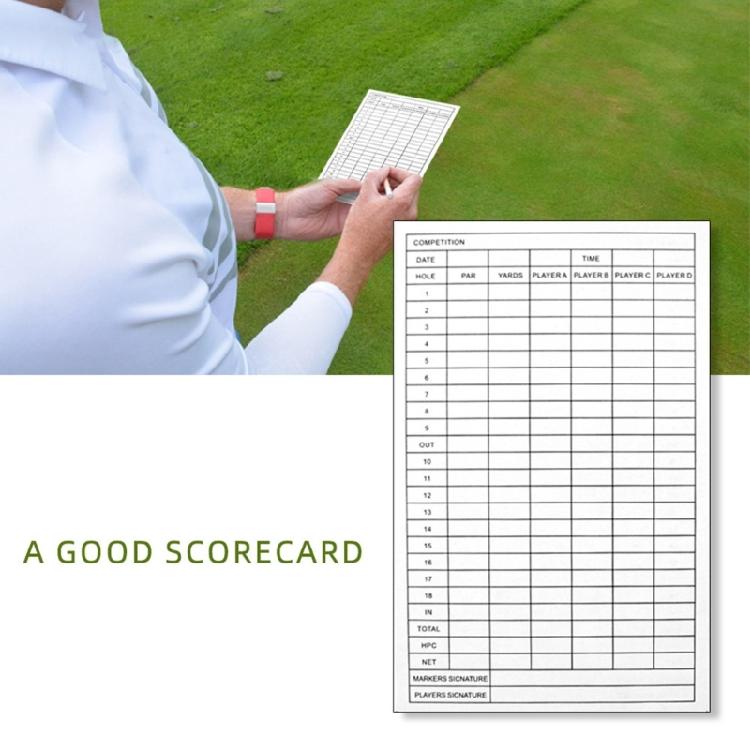5/10pcs Score Card Coated Paper Recording Cards Portable Golf Competition Scorecards Sports Accessory Easy to Use