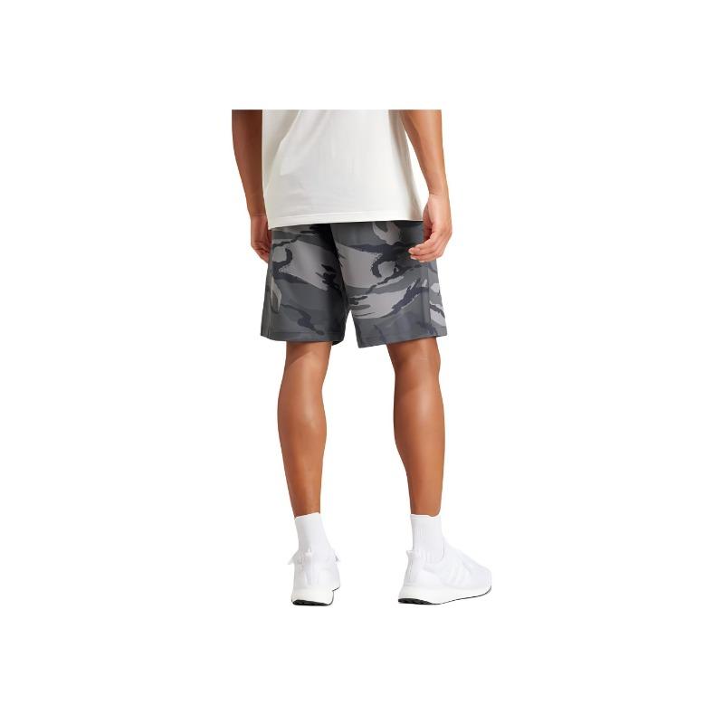 adidas Performance Men's Camo Print Loose-Fit Athletic Shorts Grey Camo IS2017