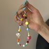 Stylish Floral Pearl Beaded Phone Lanyard for Women – Light Luxury, High-End Feel, Anti-Lost Chain