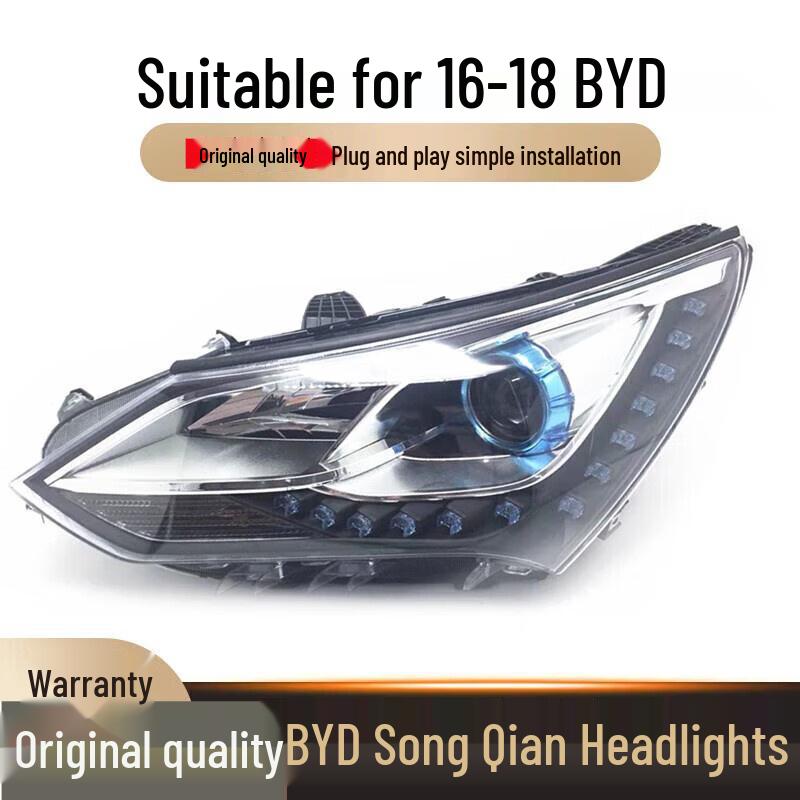 Front Headlight Assembly for 16-18 BYD Song/ MAX: High/Low Beam Combo Standard Driver s Side (Left)