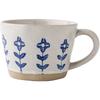 Literary Sense Hand-Painted Small Flower Coarse Pottery Cup Ceramic Coffee Cup Office Drinking Cup Export
