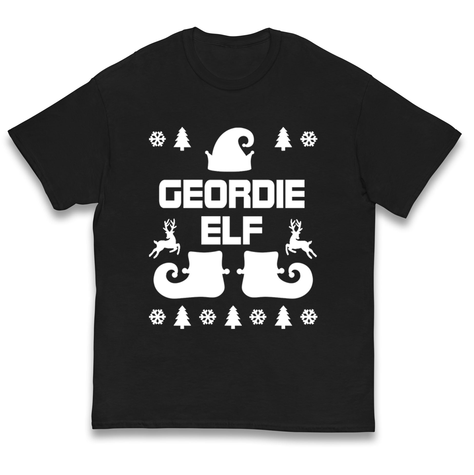 Geordie Elf Christmas Kids T Shirt 160