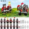 Burg Roter Drachenritter Figur M8180 Kinder-Montage Kleinteile Baustein Spielzeug Waffen Zubehör