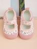 Girls' Princess Shoes Spring and Autumn New Children's Canvas Shoes Fresh Style Baby Girl Velcro Walking Shoes
