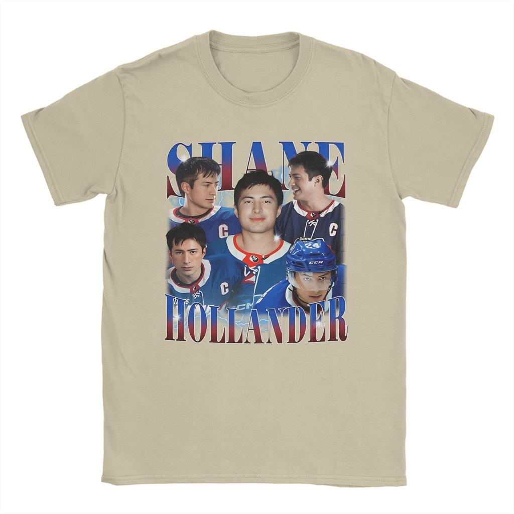 Vintage Ilya Rozanov leckt Shane Hollanders Gesicht T-Shirt Herren Rundhals Baumwolle T-Shirts Erhitzte Rivalität Kurzarm T-Shirt