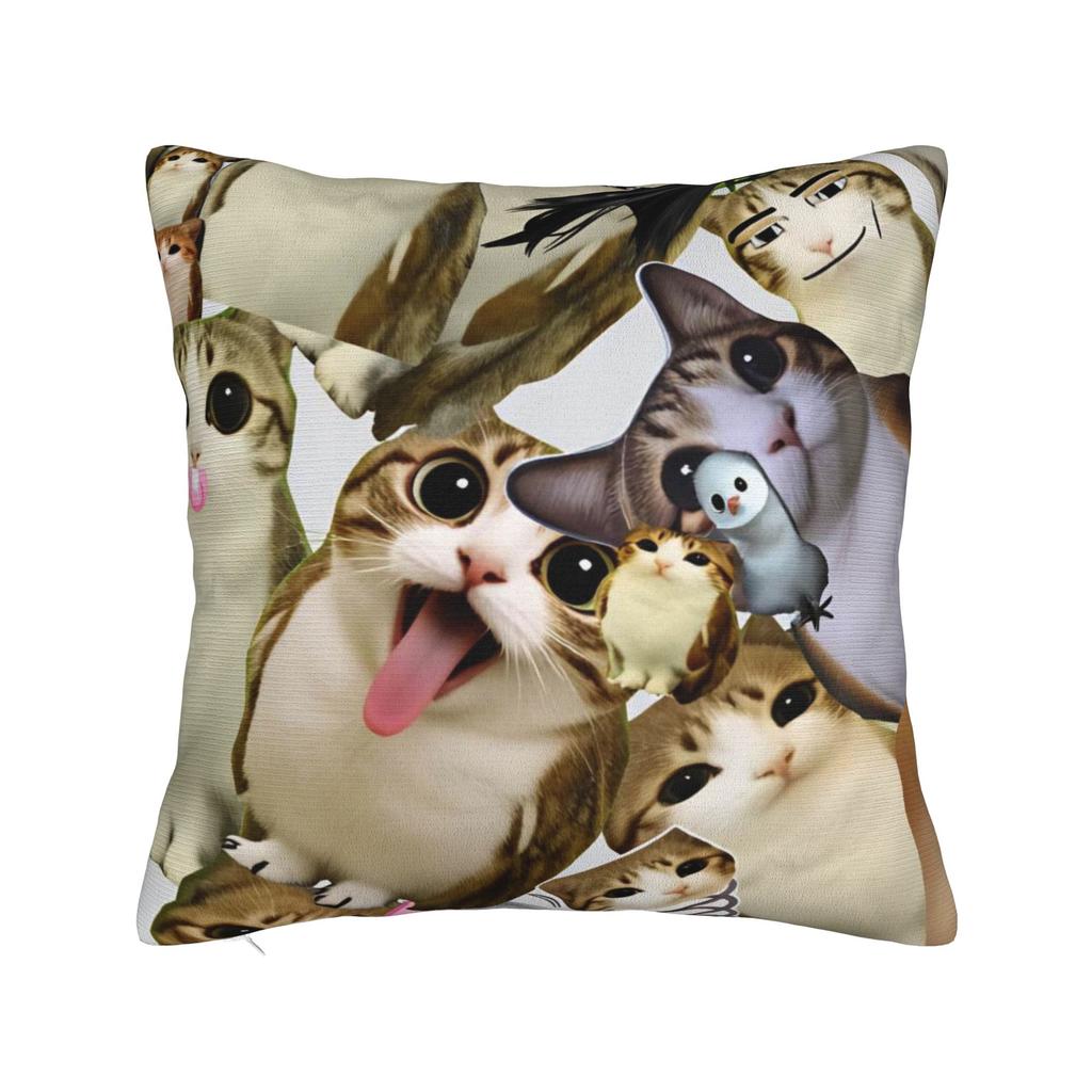 Kissenbezug Meowl Lustige Süße Katze Eule Vintage Kissenbezug Für Wohnzimmer Stuhl Kissenbezüge