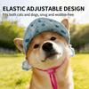 Cute Dog Hat Floral Print Pet Headwear Breathable Pet Photo Prop  Photo Shooting