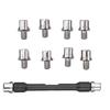ABLZ-Motorcycle Handle Spoke Wrench 93Mm/3.7In CNC Spanner Set 5.0-6.8 Length For Most Motorbike Tire Repair Wrench